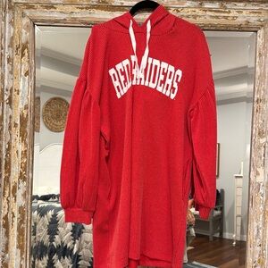 Red Raider corded tunic